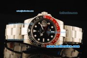 Rolex GMT-Master II Rolex 3186 Automatic Movement Steel Case with Black Dial and Ceramic Bezel