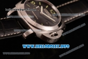 Panerai Luminor Marina 1950 3 Days PAM 392 Clone P.9000 Automatic Steel Case with Black Dial and Black Leather Strap (SF)