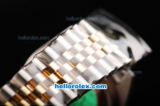 Rolex Datejust Swiss ETA 2836 Automatic Movement 18K Gold Never Fade with Stick Markers and Grey Dial-Two Tone