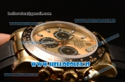 Rolex Daytona Yellow Gold Rolex 4130 Auto Rubber Best Edition 1:1 Clone Gold Dial Stick 116518LN