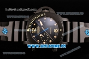 Panerai PAM 618 Luminor Submersible Flyback Asia Automatic Titanium Case with Yellow Dot Markers and Black Dial