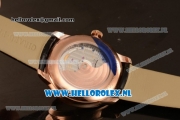 Girard Perregaux 1966 9015 Auto Rose Gold Case with White Dial and Black Leather Strap