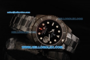Rolex Submariner Oyster Perpetual Automatic Movement PVD Case and Strap with Black Ceramic Bezel and White Markers