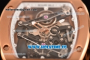 Richard Mille RM 038 Asia Automatic Rose Gold Case with Skeleton Dial and White Inner Bezel