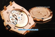 Audemars Piguet Royal Oak Offshore Swiss Valjoux 7750 Automatic Movement Rose Gold Case with Green Arabic Nunmerals Black Leather Strap - Run 12@Sec Pride of Mexico Limited Editon