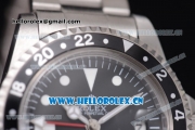 Rolex GMT-Master Vintage Asia 2813 Automatic Stainless Steel Case/Bracelet with White Markers and Black Dial