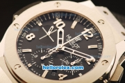 Hublot Big Bang Swiss Valjoux 7750 Automatic Steel Case with Black Dial and Rubber Strap