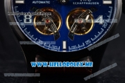 IWC Big Pilot Double Tourbillon Asia ST28 Automatic PVD Case with Blue Dial and Brown Leather Strap Stick/Arabic Numeral Markers