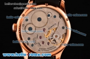 IWC Portuguese Vintage Asia 6497 Manual Winding Rose Gold Case with White Dial and Arabic Numeral Markers