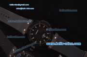 Hublot Classic Fusion Swiss ETA 2824 Automatic Ceramic Case with Stick Markers Black Rubber Strap and Black Dial 1:1 Original