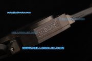 U-Boat Italo Fontana Automatic Movement PVD Case with Black Dial-Orange Marking