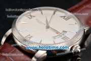 Patek Philippe Calatrava Swiss ETA 2824 Automatic Steel Case with White Dial and Stick/Roman Numeral Markers