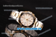 Tag Heuer Aquaracer Calibre 5 Swiss ETA 2824 Automatic Two Tone with Black Bezel White Dial and Stick Markers