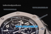 Audemars Piguet Royal Oak Offshore Black Themes Chrono Swiss Valjoux 7750 Automatic Steel Case with Black Dial and White Markers