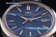 IWC Ingenieur Vintage Swiss ETA 2892 Automatic Steel Case with Stick Markers and Blue Dial