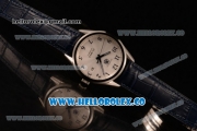 Tag Heuer Carrera Calibre 5 wiss ETA 2824 Automatic Steel Case with White Dial and Blue Leather Strap