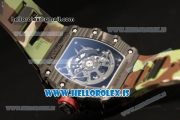 Richard Mille RM35-02 Carbon Fiber With Miyota 9015 Movement 1:1 Clone Camouflage Rubber