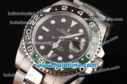 Rolex GMT-Master II Asia 2813 Automatic Full Steel with Black Dial and Green/Black Bezel