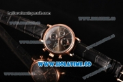 IWC Portofino Chrono Swiss Valjoux 7750 Automatic Rose Gold Case with Black Dial and Rose Gold Stick Markers