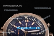 IWC Aquatimer Chronograph Miyota Quartz Steel Case with Blue Dial and Stick Markers