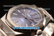 Audemars Piguet Royal Oak 41 MM Clone AP Calibre 3120 Automatic Steel Case Blue Dial With Stick Markers Steel Bracelet( JH)