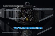 1:1 Richard Mille RM 35-02 RAFAEL NADA Japanese Miyota 9015 Automatic Black PVD Case with Skeleton Dial Black Rubber Strap