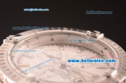 Breitling Chronomat Evolution Working Chronograph Automatic Movement with White Dial and Silver Stick Marker-SS Strap