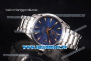 Omega Seamaster Aqua Terra 150 M Clone 8500 Automatic Stainless Steel Case/Bracelet with Stick Markers and Blue Dial (EF)