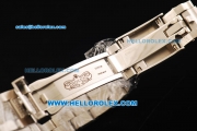 Rolex GMT-Master II Swiss ETA 2836 Automatic Movement Steel Case with Black Dial and Diamond Bezel-Steel Diamond Strap