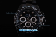 Rolex Daytona Chronograph Automatic with PVD Case -Black Dial and Strap