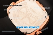 Hublot MP-02 Key of Time Swiss Quartz Rose Gold Case with Black Rubber Strap and Rose Gold Dial