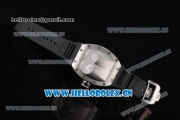 Richard Mille RM053 Asia Automatic Steel Case with Skeleton Dial and Black Rubber Strap