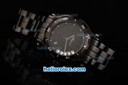 Chopard Happy Sport Miyota Quartz Movement PVD Case with PVD Bezel and Black Dial-Lady Size