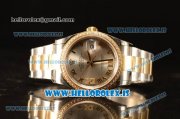 Rolex Datejust Grey Dial With Diamond Bezel Two Tone YG/SS Rolex 3255 Rolex Datejust Grey Dial With Diamond Bezel Two Tone YG/SS Rolex 3255