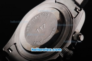 Rolex Daytona Miyota Quartz Movement Full PVD with White Dial and White Stick Markers