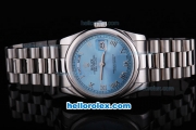 Rolex Day-Date Oyster Perpetual Automatic with Blue Dial and Roman Marking