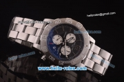 Breitling Colt Chronograph II Chronograph Miyota Quartz Steel Case and Strap with Black Dial