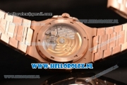 Patek Philippe Nautilus Miyota 9015 Automatic Rose Gold Case with Brown Dial and Rose Gold Bracelet - 1:1 Original