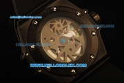 Hublot Tourbillon Vendome Limited Edition Automatic PVD Case with Black Dial and Black Rubber Strap