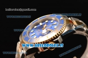 Rolex Submariner Two Tone Blue Model ETA2836 Auto 1:1 Clone With Ceramic Bezel 116613LB