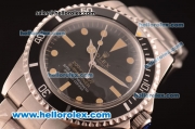 Rolex Submariner Oyster Perpetual Swiss ETA 2836 Automatic Full Steel with Black Dial and Yellow Markers