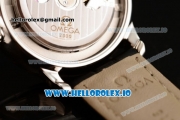 Omega De Ville Prestige Co-Axial Clone Omega Calibre 2500 Automatic Movement Steel White Dial and Roman Numeral Markers Leather Strap (YF)