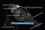 Richard Mille RM 60-01 Asia 2813 Automatic PVD Case with Skeleton Dial and Black Rubber Strap PVD Bezel (EF)