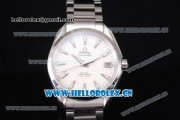 Omega Seamaster Aqua Terra 150 M Co-Axial Clone 8500 Automatic Steel Case/Bracelet with White Dial and Stick Markers (EF)