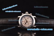 Audemars Piguet Jules Audemars Chronograph Miyota OS20 Quartz Steel Case with White Dial and Silver Arabic Numeral Hour Markers - 7750 Coating
