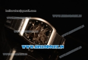 Franck Muller Vanguard Miyota Automatic Copy Tourbillon Rose Gold Case With Skeleton Dial Leather/Rubber Strap