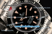 Rolex Submariner Rolex 3130 Automatic Steel Case/Bracelet with Black Dial and Yellow Markers - 1:1 Original (BP)