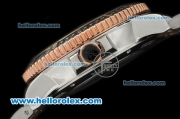Ulysse Nardin Maxi Marine Diver Automatic Movement Steel Case with White Dial and Two Tone Strap
