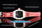 Richard Mille RM 055 Bubba Watson 9015 Automatic Ceramic Case with Black Dial Dots Markers and Rubber Strap