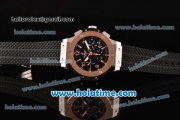 Hublot Big Bang Chronograph Swiss Valjoux 7750-DD Automatic Steel Case with Rose Gold Bezel and Black Dial (YR)